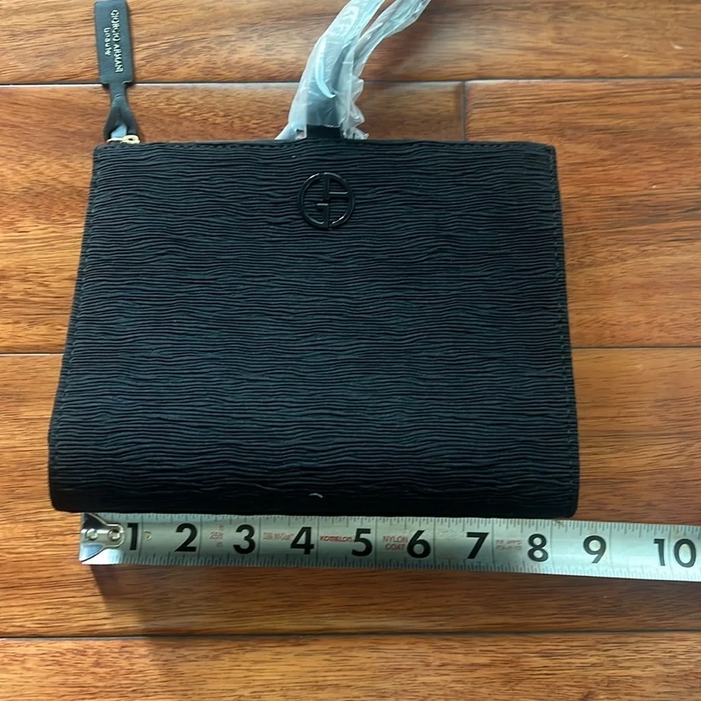NWT Giorgio Armani Make-Up Bag in Black